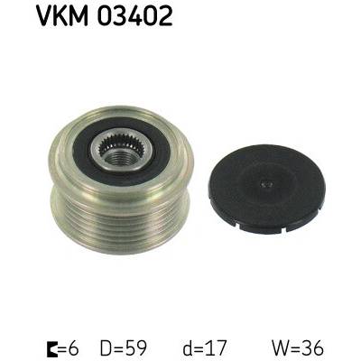 Voľnobeżka alternátora SKF VKM 03402