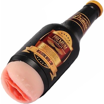 Image 1 of Love Cherry Мастурбатор Вагина Кибер Кожа Бирена бутилка "premium beer" 25 см