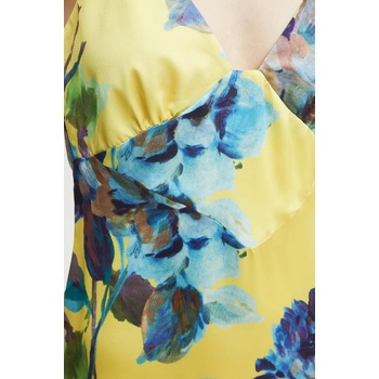 Bardot Рокля Bardot в жълто дълга разкроена 58466DB3 (58466DB3)