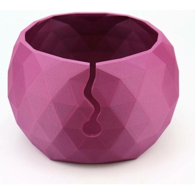 Pro Háčkování Miska na klubíčko LOW POLY, L purpurová