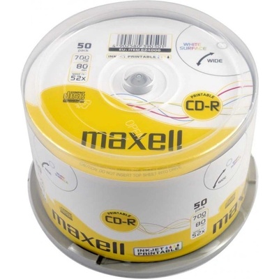 Maxell CD-R 80/700MB XL 52x 50p 50 pc(s) (624006.40.AS)
