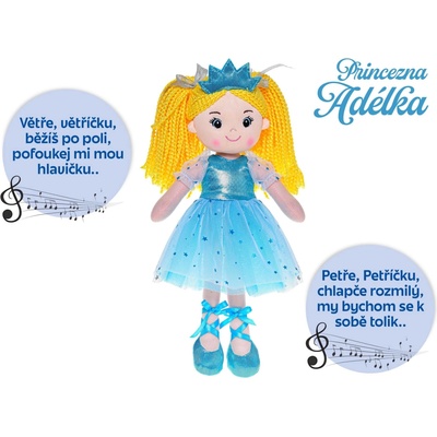 Mikro trading Princezna Adélka 35 cm česky zpívající