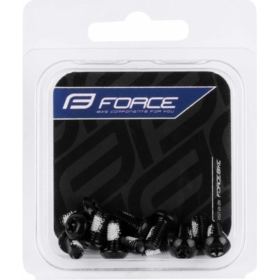 šrouby FORCE na kotouče TORX 25, sada 12ks, černé 424346