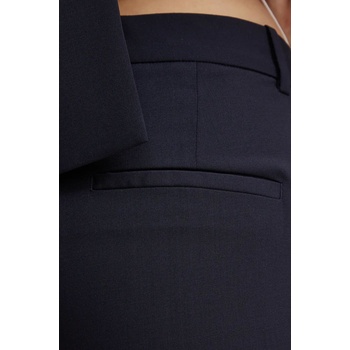 BOSS Вълнен панталон boss в тъмносиньо със стандартна кройка, с висока талия 50490045 (50490045)