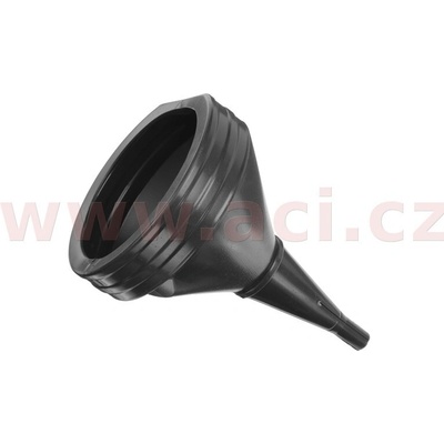 Plastový trychtýř na PHM rovný se sítkem, černý plast, průměr 21 cm ACI 9901103
