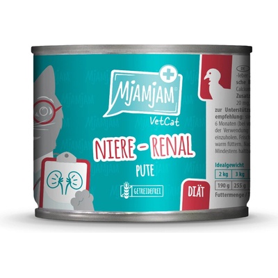 MjAMjAM VetCat Kidney Renal morčacie 6 x 200 g