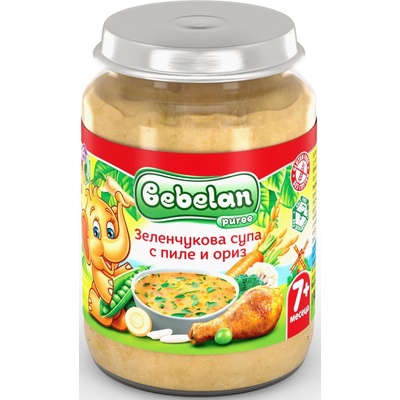 Bebelan зеленчукова супа с пиле и ориз - 190 г