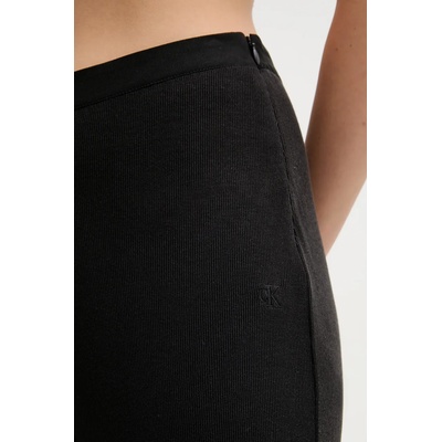 Calvin Klein Jeans Панталон Calvin Klein Jeans в черно с широка каройка, с висока талия J20J225337 (J20J225337)