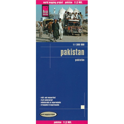 mapa Pakistan 1:1,3 mil. voděodolná
