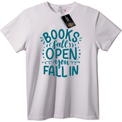 NOONEBRAND Тениска Книгите Се Отварят, Ти Се Потапяш - S, Black