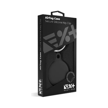 Apple NextOne AirTag Secure Silicone Key Clip - Black (atg-sil-blk)