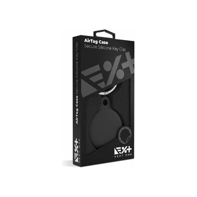 Apple NextOne AirTag Secure Silicone Key Clip - Black (atg-sil-blk)