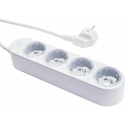 Shelly Разклонител Shelly Power Strip 4 Gen4, 4 гнезда, защита от пренапрежение, Wi-Fi, Bluetooth, 1.5m кабел, бял
