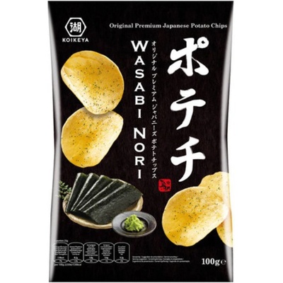 Koikeya Bramborové chipsy s příchutí Wasabi 100 g