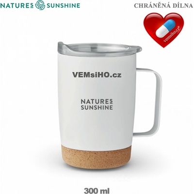 Nature's Sunshine Termohrnek s logem bílý 300 ml