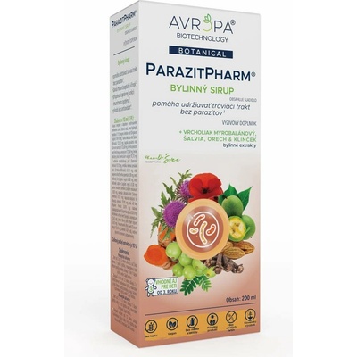 Avropa ParazitPharm bylinný sirup 200 ml