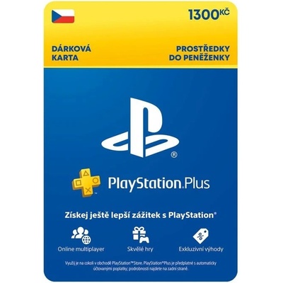 PlayStation Plus Premium dárková karta 1300 Kč (3M členství) CZ