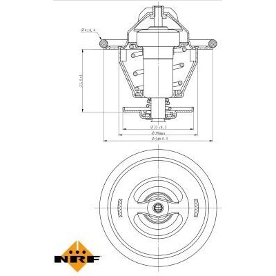 Termostat, chladivo NRF 725214 – Sleviste.cz
