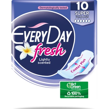 Everyday Fresh Super Ultra Plus Дамски превръзки, 10 броя, Everyday