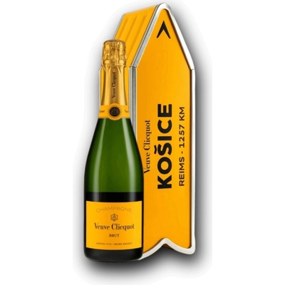 Veuve Clicquot Yellow Label šipka Košice 12,5% 0,75 l (darčekové balenie plechová dóza)