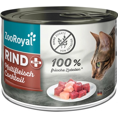ZooRoyal hovězí maso masový koktejl pro kočky 6 x 0,2 kg