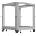 Lanberg Комуникационен шкаф Lanberg open rack 19" 12U 600x600-1100 adjustable, grey (OR01-6112-S)