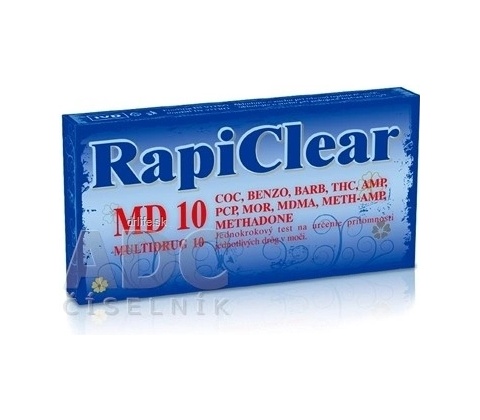 RapiClear MD 10 IVD test drogový