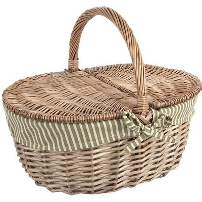 Orion Piknikový koš s víkem a textilní vsadkou – Zboží Mobilmania