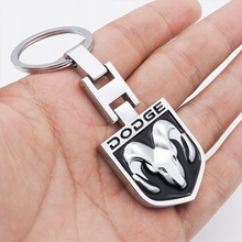Prívesky na kľúče KOVOVÝ DODGE ČERVENÝ