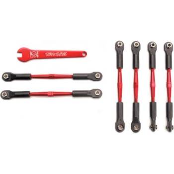 Traxxas регулируема алуминиева мотовилка 58/61mm червена (4+2)