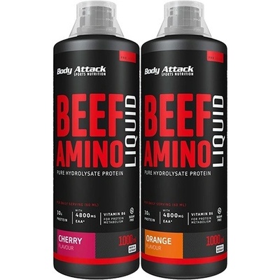 Body Attack Beef Amino Liquid, 1000 ml