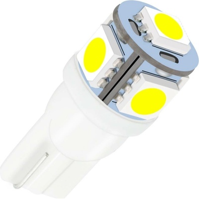 Rabel T10 W5W 5 smd 5050 teplá bílá