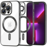 Techsuit Калъф за iPhone 13 Pro - Luxury Crystal MagSafe - черен
