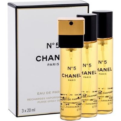 Chanel No. 5 parfumovaná voda dámska 3 x 20 ml