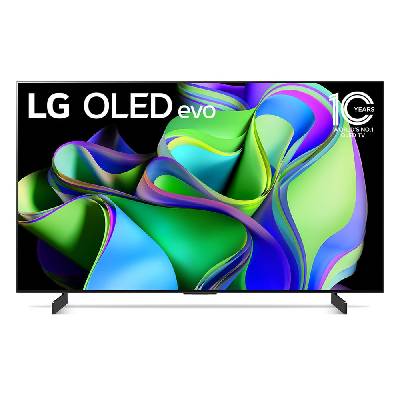 Телевизор LG OLED42C31LA, 42" (106.68 cm) 4K/UHD Smart TV, HDR, 120Hz, DVB-T2/C/S2, 4x HDMI, 3x USB, Wi-Fi, LAN, Bluetooth (OLED42C31LA)