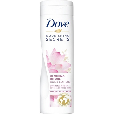 Dove Nourishing Secrets Glowing Ritual tělové mléko (Lotus Flower Extract and Rice Milk) 250 ml