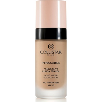 Collistar Impeccabile Long Wear Foundation dlhotrvajúci make-up SPF15 4N Sand 30 ml