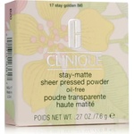 Clinique Stay-Matte Sheer Pressed Powder 7, 6 g нюанс 17 Stay Golden