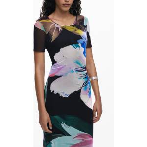 Desigual Дамска дълга рокля desigual, Размер xs, Цвят Черен (25wwvk19_ne2000)