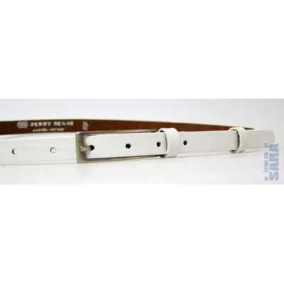 Penny Belts dámský kožený opasek 15-1-00 bílý