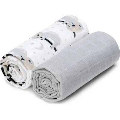 T-Tomi TETRA Cloth Towels EXCLUSIVE COLLECTION osuška Sloths 90x100 cm 2 ks