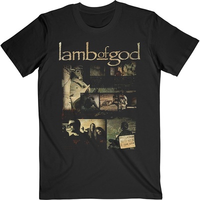 Lamb of God tričko Album Collage čierne