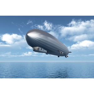 DIMEX ART Флизелинов фототапет дирижабъл над океана 375 x 250 см