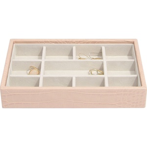 Stackers Ковчеже за бижута Stackers Croc 11 камери минi розово (74365)