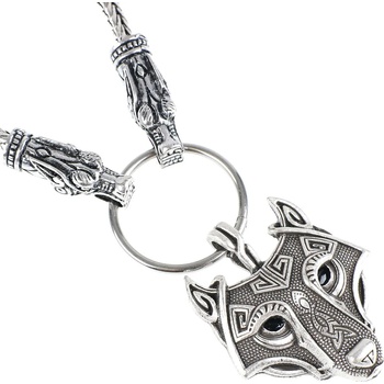 Image 1 of FALON Колие с висулка Wolf - PSY673