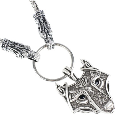 FALON Колие с висулка Wolf - PSY673