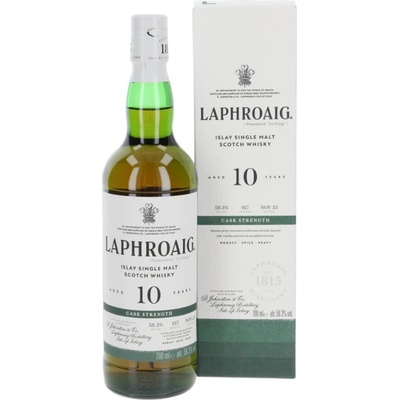 LAPHROAIG 10 YO Cask Strength (batch 017) - малцово шотландско уиски 700ml