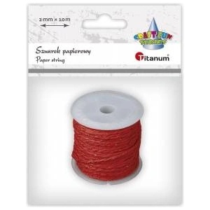 TITANUM Craft-Fun Series Paper Drawstring 10m (24BR0201-15（red))