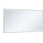 KEUCO Royal Lumos - Огледало с LED осветление и отопление 140х65 см черно 14598135000 (14598135000)