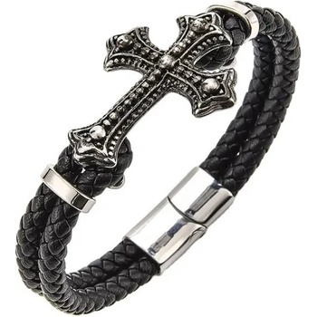 Amparo Kožený náramok Cross 445 Black